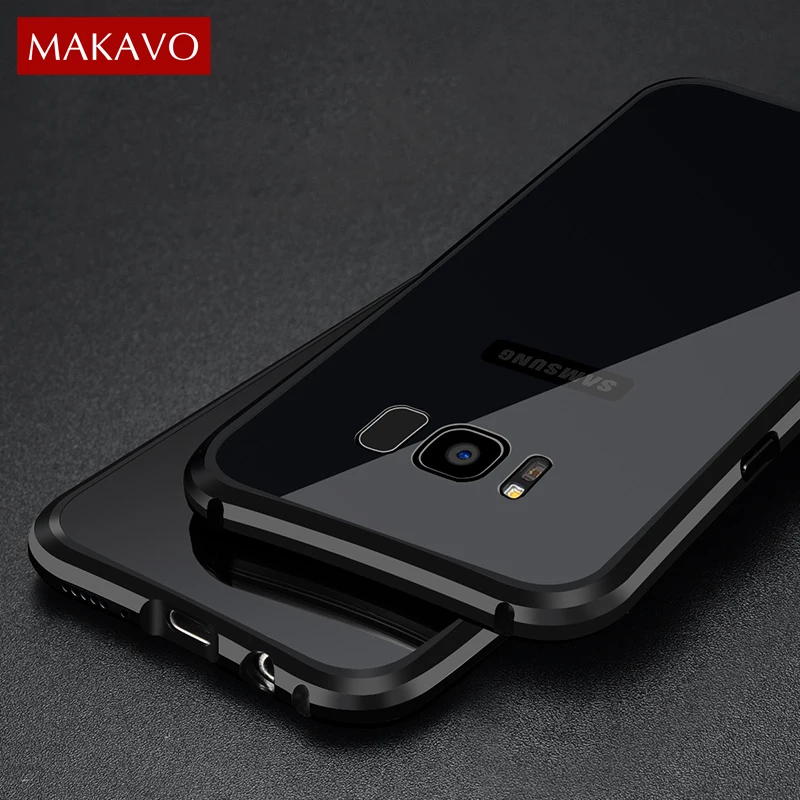 bilder für Luxus Fall für Samsung Galaxy S8/S8 Plus 2 in 1 Schlanke Metallrahmen + Acryl Back Cover antiklopf Anti-scratch gehäuse bilder für Luxus Fall für Samsung Galaxy S8/S8 Plus 2 in 1 Schlanke Metallrahmen + Acryl Back Cover antiklopf Anti-scratch gehäuse
