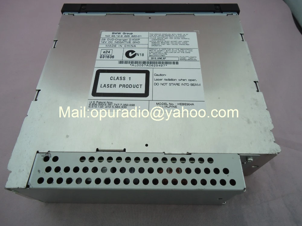 Top Oiginal brand new Alpine 6 DVD changer optical fiber HEBE904A MOST for BMNW Group NO.65.12-9 X5 X6 7 series car audio systems 2