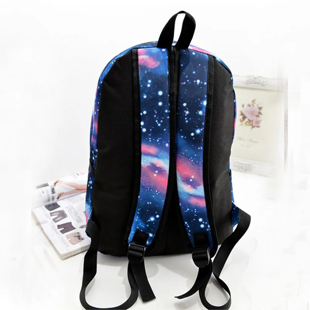 Удобные Модные дорожные аксессуары Галактический узор походный рюкзак унисекс холщовые сумки для отдыха школьные сумки, рюкзаки Canta