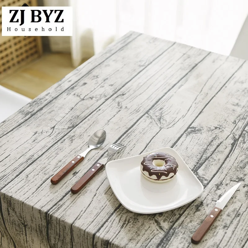  Garden Wood Bark Fresh Tea Table Cloth Cotton Simulation Table Cloth Rectangular Photograph Backgro