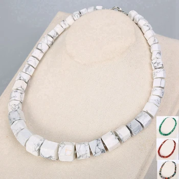 

3A Natural Onyx Charms Pendant Necklaces Multi Colorful Agat Crystal Stone Quartz Rainbow Necklace Ethnic Men Big Choker Jewelry