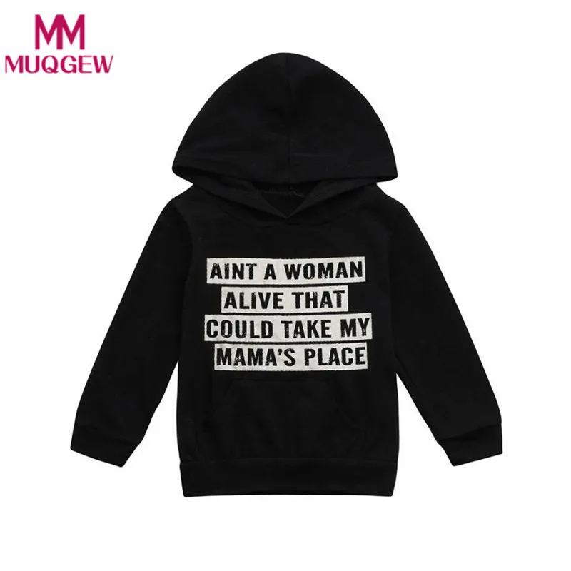 

Winter Autumn Fashion Toddler Kids Baby Boys Children Clothing Hooded Sweatshirts Infant Letter Blouse Hoodies Tops 2017 New
