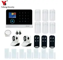 YobangSecurity Wireless Wifi GSM RFID Home Security Camera Alarm System with PIR Motion Detection Video IP Camera Wired Siren