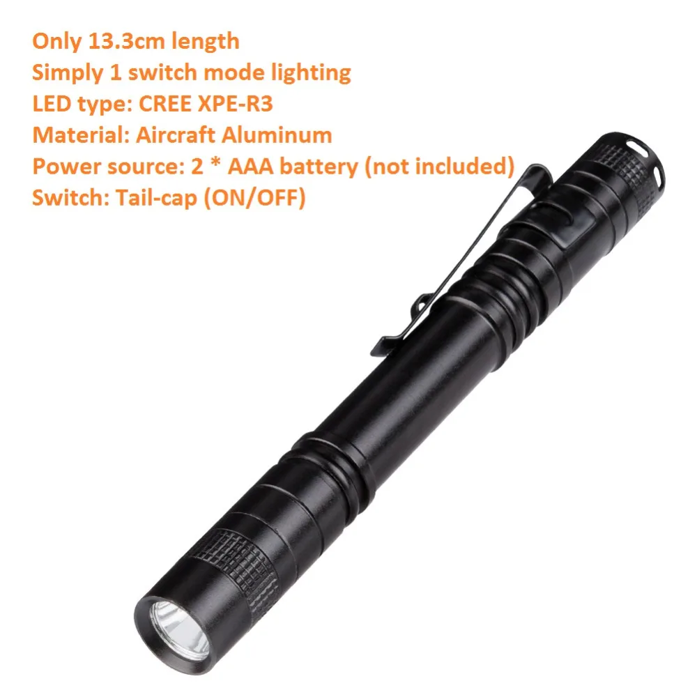 Компактный карманный фонарик 800 лм 1 режим|mini flashlight|1 modeled mini flashlight |