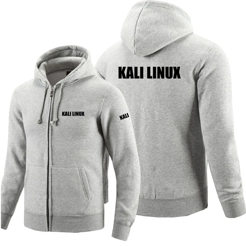 

Zipper Hoodies Kali Linux logo Printed Hoodie Fleece Long Sleeve Man's zipper Jacket Sweatshirt