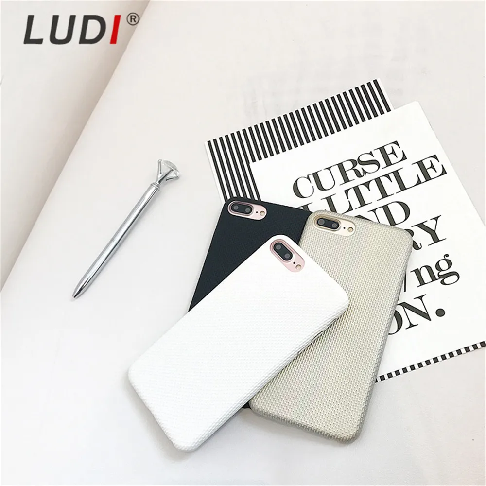 LUDI новый эксклюзивный деловой клетчатый PU чехол для iPhone 8X7 7plus Противоскользящий