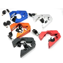 Универсальный CNC алюминиевый руль тормоза замок безопасности Противоугонная защита замки Cruiser Bobber двойной спортивный велосипед Скутер