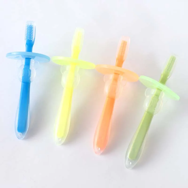 1PC Kids Soft Solid ColorSilicone Training Toothbrush Baby Children Dental Oral Care Tooth Brush Tool Baby Kids Teething Teether 1PC Kids Soft Solid ColorSilicone Training Toothbrush Baby Children Dental Oral Care Tooth Brush Tool Baby Kids Teething Teether