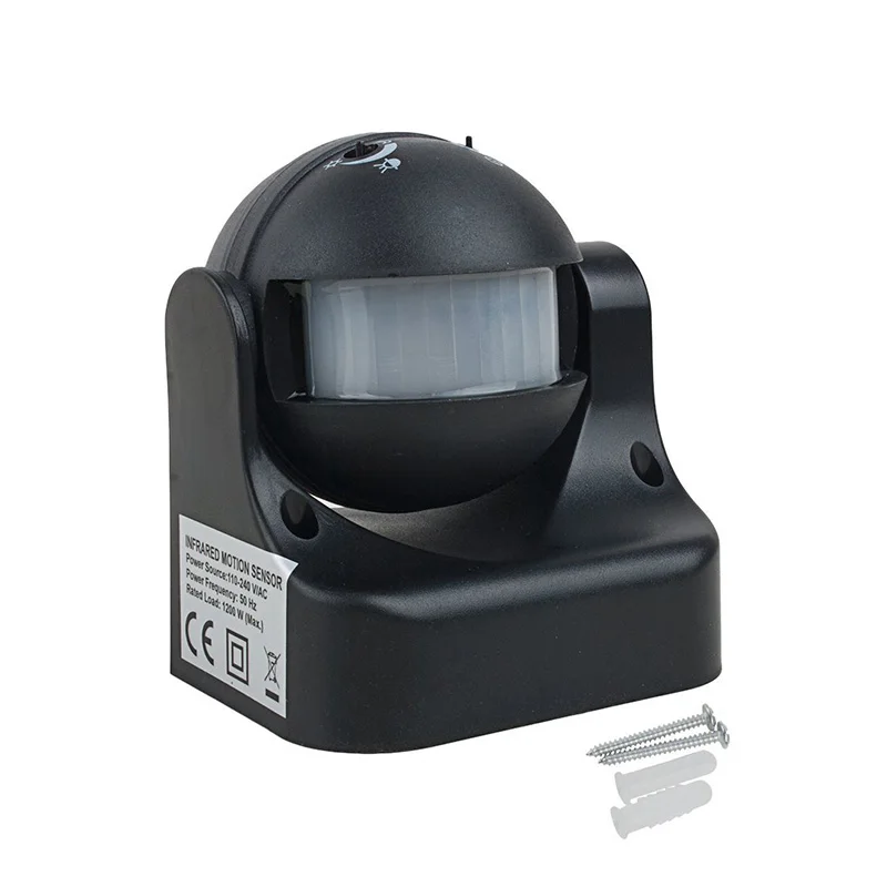 AC 110V 240V Outdoor Human Body Infrared Detector Security Automatic LED PIR Motion Sensor