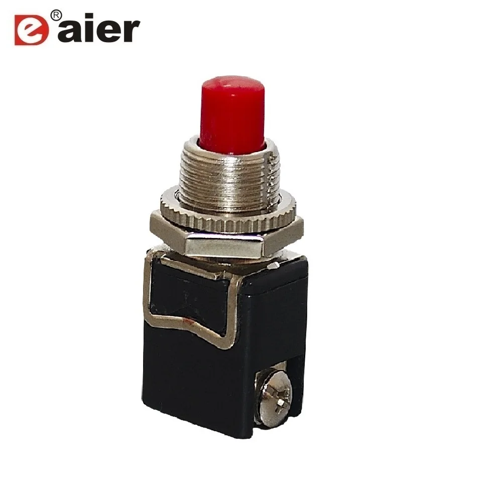 100PCS PBS-13B good quality 12MM OFF-momentary ON screw push button switch