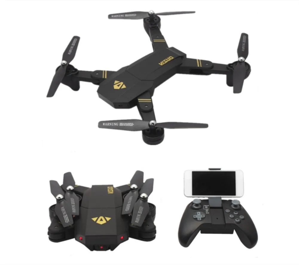 VISUO XS809HW Wi Fi fpv системы с широкий формат HD камера высота Удержание складной селфи Дрон RTF Вертолет игрушечные лошадки