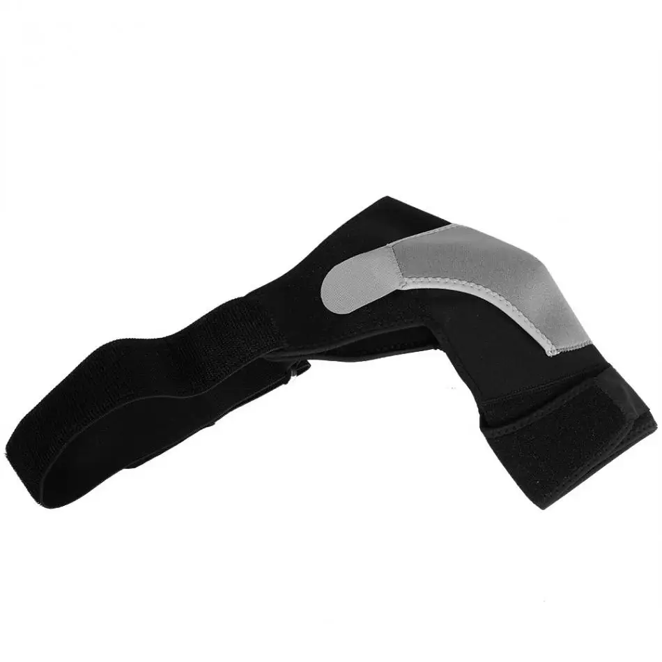 

1pc Sports Single Right Shoulder Wrap Brace Support Strap Adjustable Wrap Belt Band Gym Brace Pads Shoulder Care Bandage