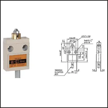 

Switch travel limit switch 15A Electrical Safety Key Interlock switch Compact Prewired switch CZ-3103