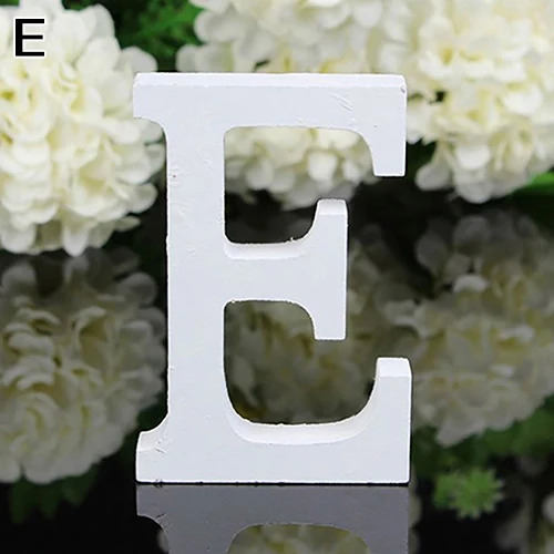 Новые большие деревянные буквы алфавита настенные Висячие свадебные украшения для дома магазина - Цвет: E