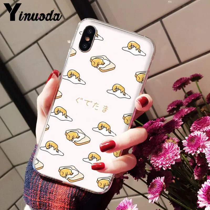 Yinuoda милый чехол для телефона gudetama lazy egg роскошный уникальный дизайн iPhone 8 7 6 6S Plus X
