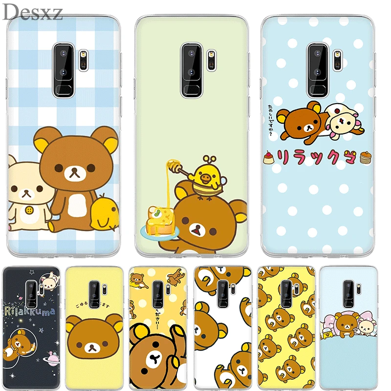 

Phone Case Rilakkuma Cover For Samsung Galaxy S3 S4 S5 S6 S7 S8 S9 Edge Plus Note 8 9