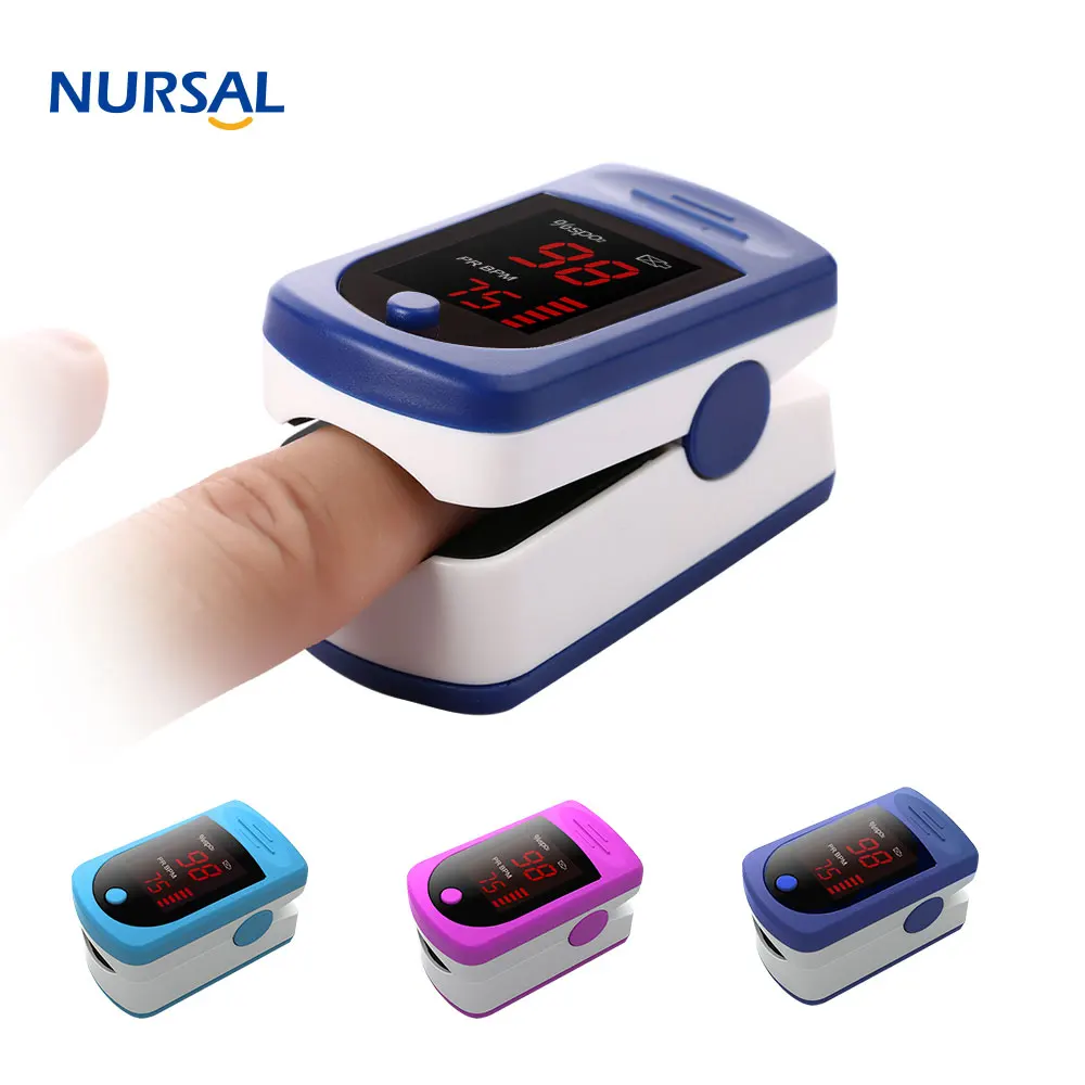 NURSAL Finger Pulse Oximeter LED 4 Direction Portable Oximeter Medical