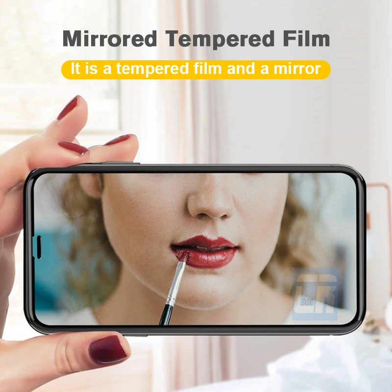8D роскошное зеркальное Защитное стекло для iPhone 7 8 6 6S Plus Защита экрана для iPhone X XS Max XR Закаленное стекло пленка