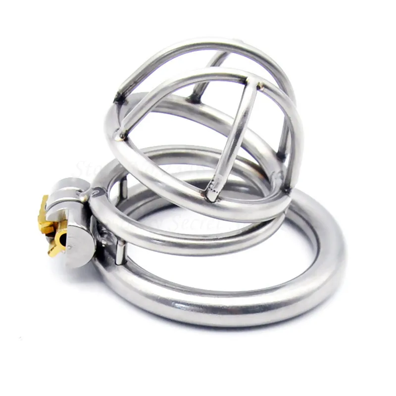 Super Small Male Chastity Device Adult Cock Cage Virginity Lock Penis Rings Sex Toys For Men 304 Stainless Steel Chastity Belt