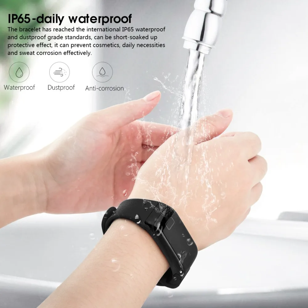  NAIKU Fitness Tracker Wristband Heart Rate Monitor Smart Bracelet F1 Smartbracelet Blood Pressure W - 32890353098