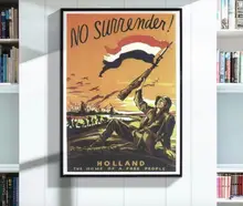 Holland a casa de um povo livre holandês ww2 wwii propaganda poster decorativo da parede do vintage lona adesivos posters decoração para casa gi
