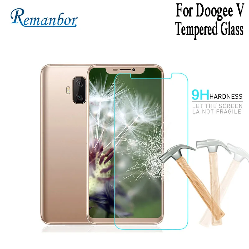 Remanbor For Doogee V Tempered Steel Film Front Glass Protective Replacemant Screen Protector For Doogee V Cellphone Accessories