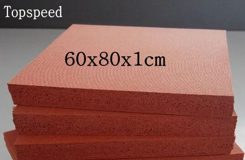 2pcs Heat Press Machine Silicone Pad Mat 60x80x1cm High Temperature Resistant for heat transfer sublimation silicone heat resistant mat orange