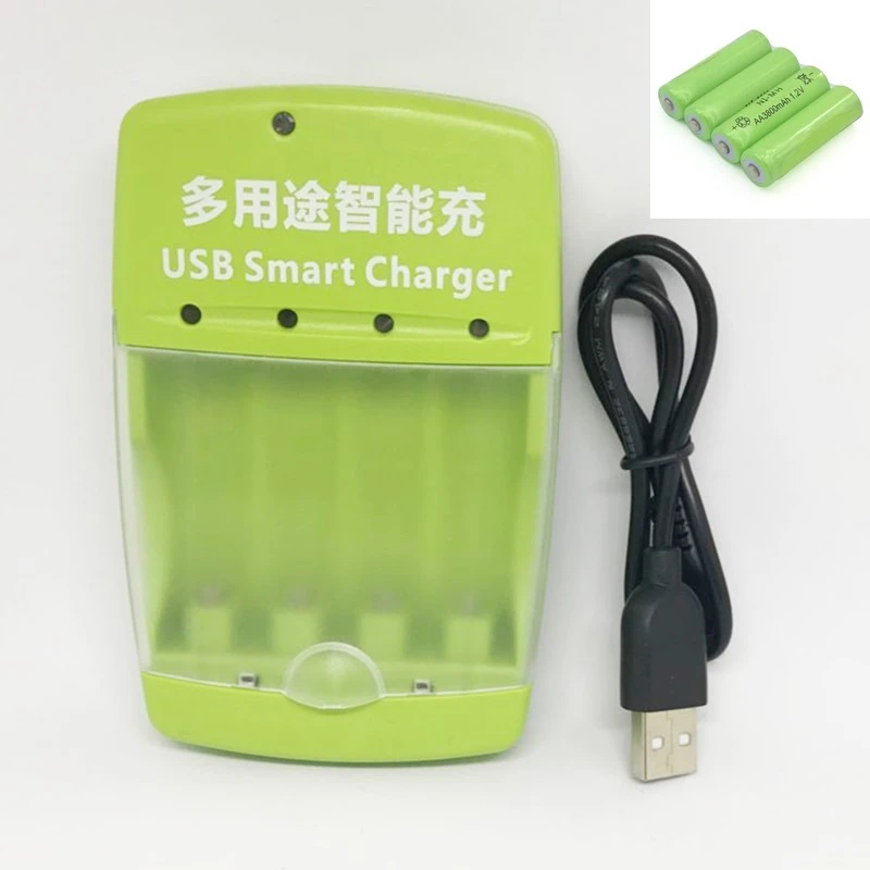 

8pack New Brand AAA 3800mah 1.2v Battery AAA rechargeable battery +1pcs USB Smart Alkaline/NI-MH/Ni-Cd battery charger