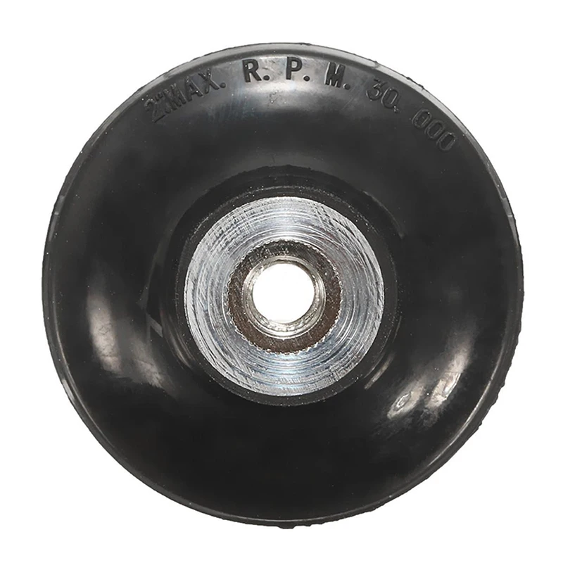 Rubber 2" & 3" Roloc Roll & Lock Rotary Sanding Disc Pad Holder Black with 2pcs 1/4" Shank Mayitr Grinding Abrasive Tools