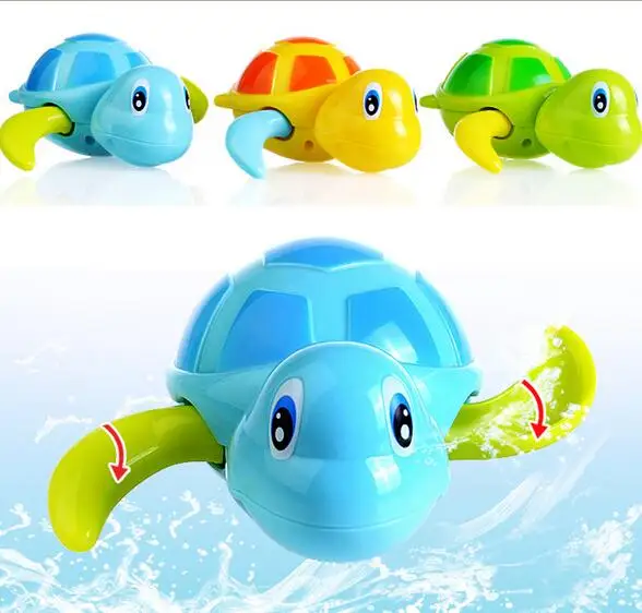 Винтажные заводные игрушки, бассейн, черепаха, Детская ванная комната, Детские милые морские животные Черепаха для новорожденных, заводная игра для воды