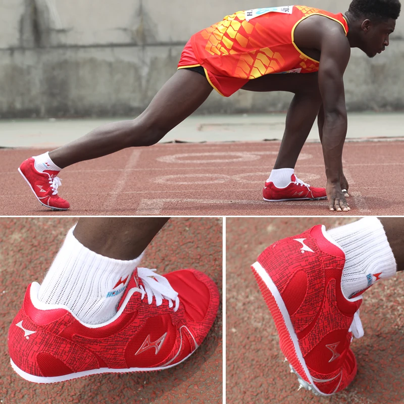 Pаспродажа Здравоохранения для спортивной площадки; для беговой дорожки для Для мужчин Спайка лак для ногтей обувь обучения sprint Кроссовки 2016 кроссовк...
