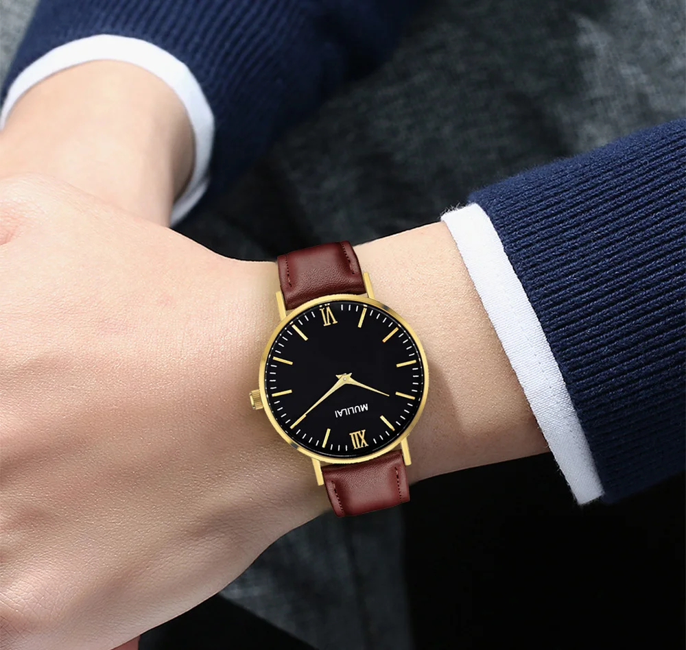 2019 Mens Watches dw style Luxury Brand Quartz Watch Casual Leather