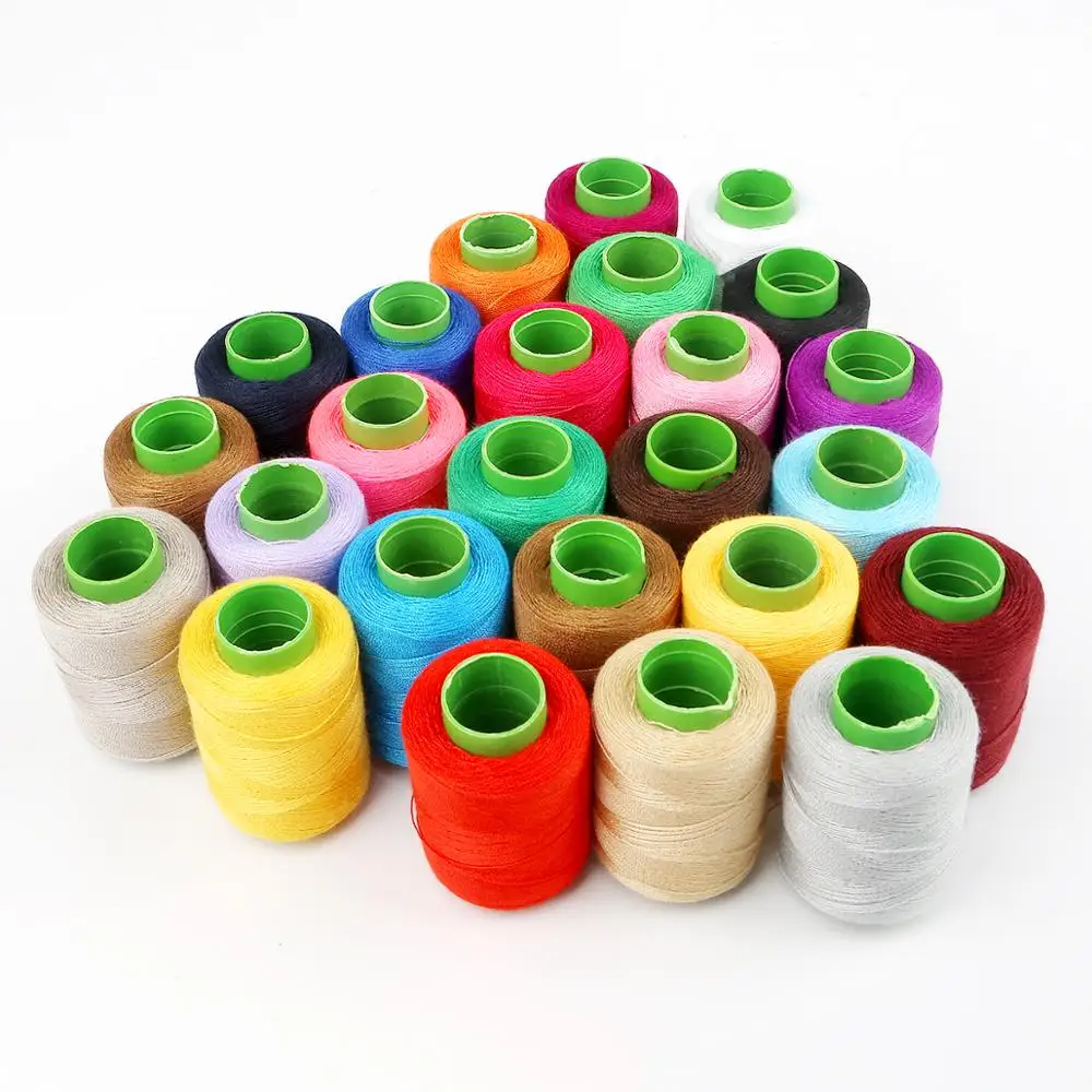 24 цвета 300 м полиэфирная машинная вышивка швейные нитки для ручного шитья Ремесло патч рулевое колесо швейные принадлежности