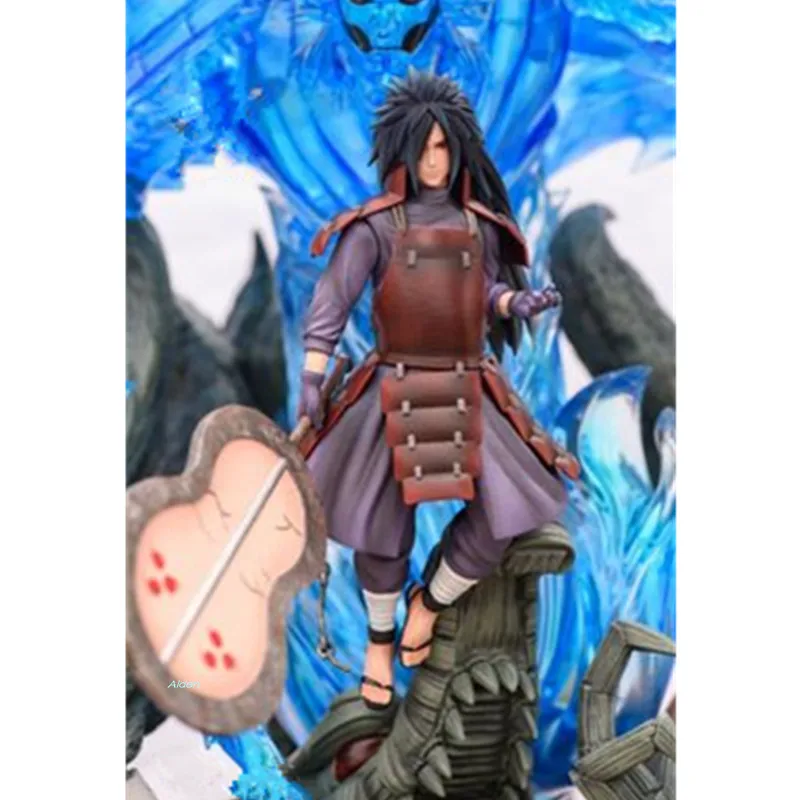 Наруто статуя Учиха Мадара грудь Susanoo полная длина Портрет с светодиодный