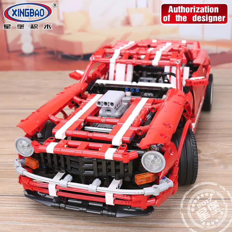 XingBao 07001 Techinc блоки 2000 шт мускулистый автомобиль строительные игрушки кирпич с