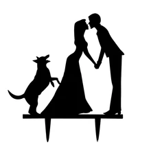 Свадебный торт вставлены карты вечерние Изысканная отделка(щенков и пар