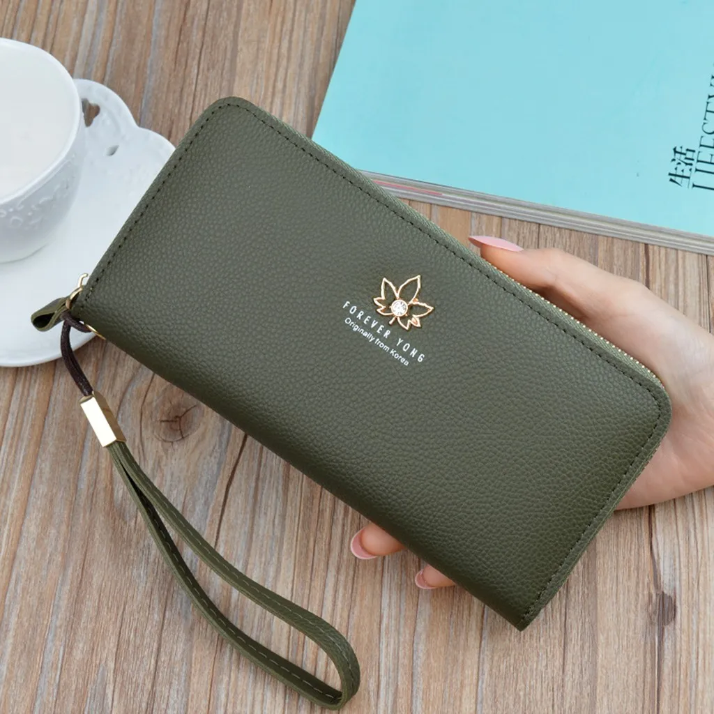 

Wristband Women Long Clutch Wallet Large Capacity Wallets Female Purse Lady Purses Phone Pocket Card Holder Carteras #3