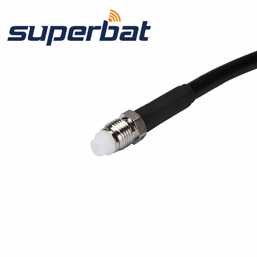 오디오 및 비디오 통신용 Superbat N 잭 벌크헤드 - FME 암 피그테일 케이블 RG58 15cm