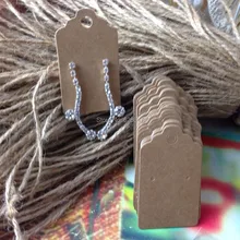 Крафт-бумага, ярлыки для подарков бумажные бирки DIY серьги карты чистая крафт-бумага неразмеченная карта ручной рисования бирки