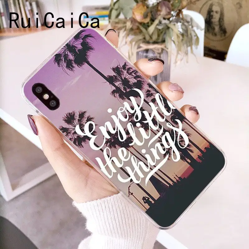 RuiCaiCa Наслаждайтесь каждым моментом мягкий чехол для телефона в стиле Сан