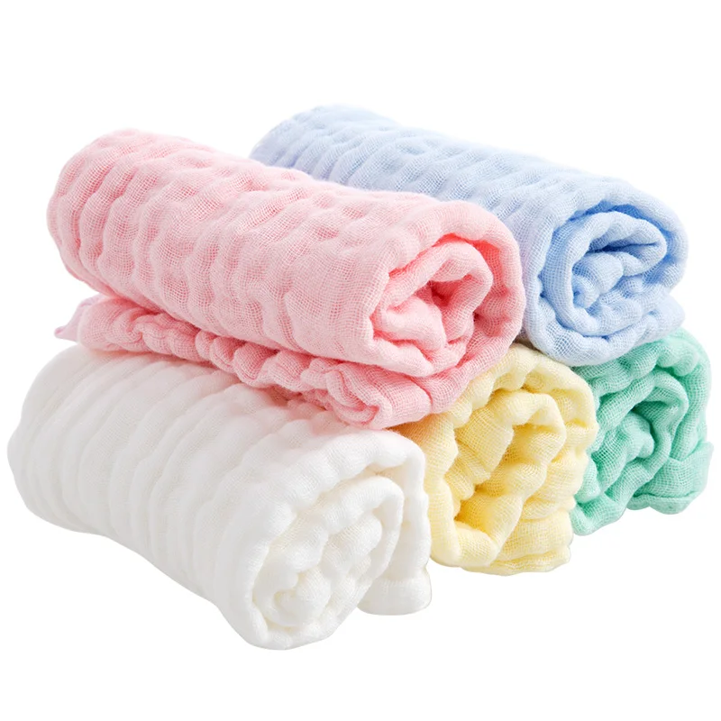 Kids Soothing Towel Soft Muslin Cotton Bath Towel For Newborns Multi