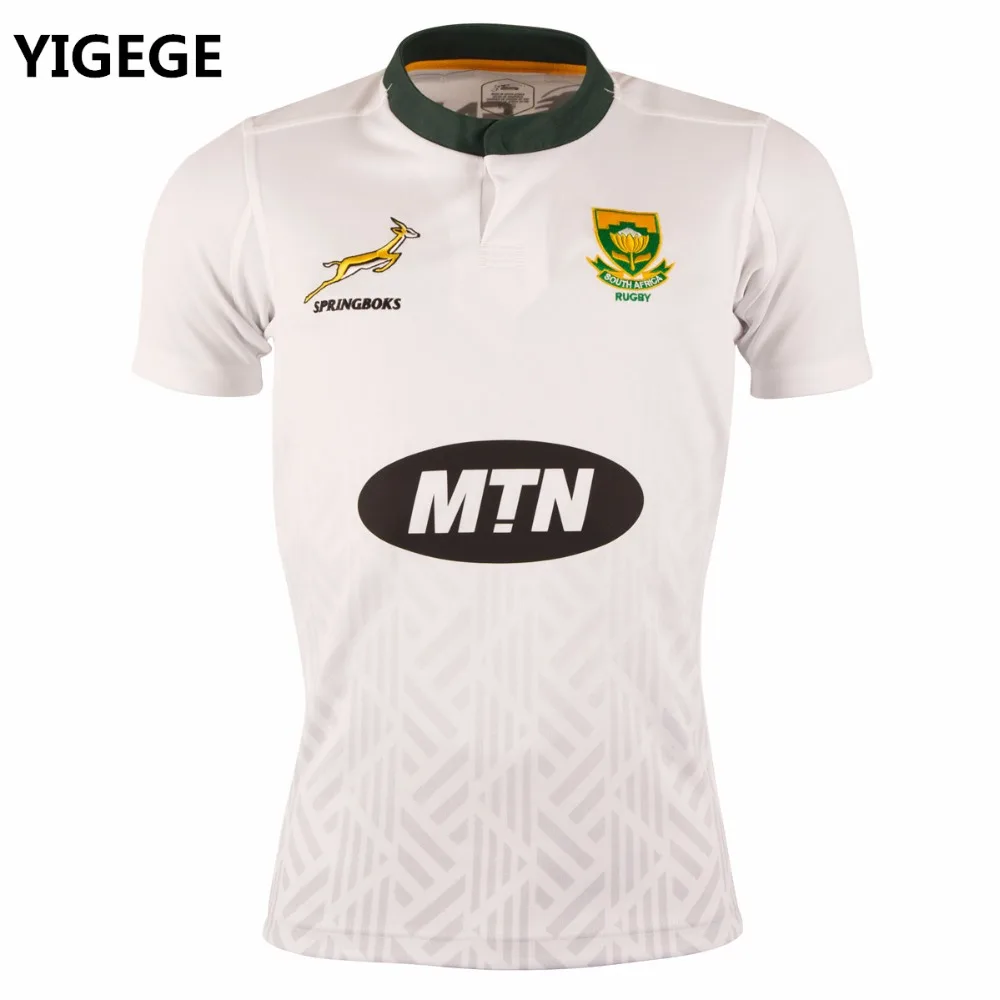 

YIGEGE 2018 South Africa away Jersey shirt Springboks national team rugby jerseys shirts s-3xl