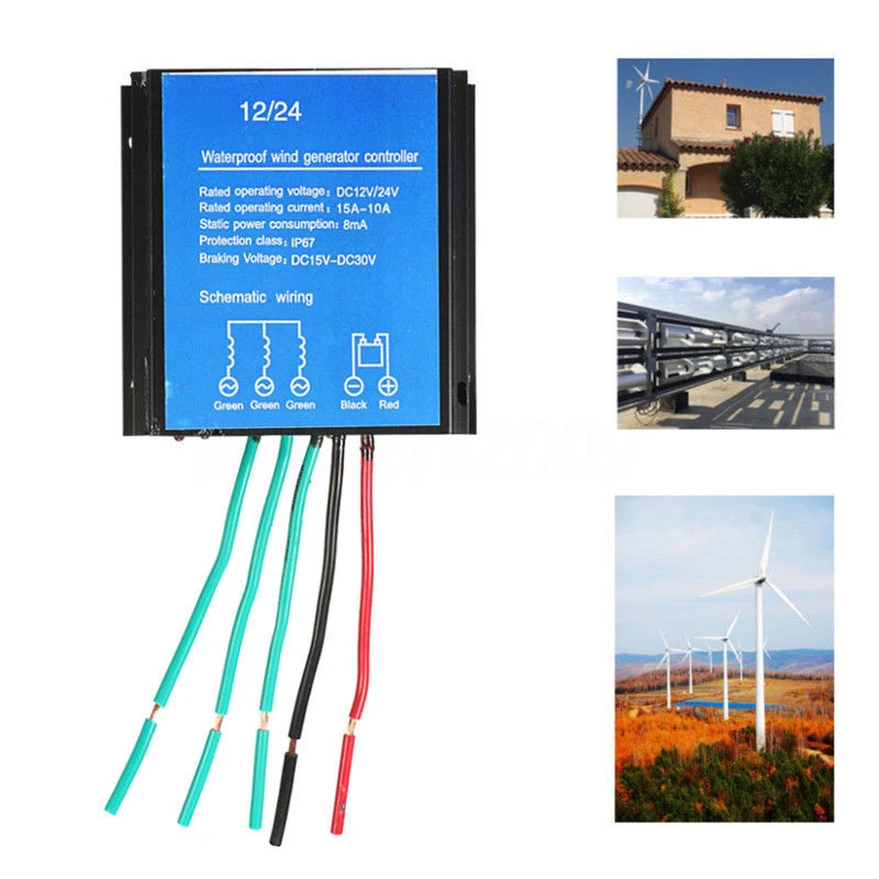

12V/24V Waterproof IP67 Wind Battery Charge Controller Regulator for 400W Wind Generator