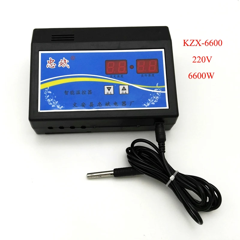 

Max Power 6600W Intelligently Microcomputer Automatically Temperature Controller For Greenhouse Aquaculture Poultry Warming