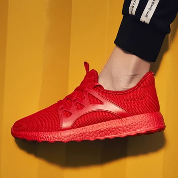 

2019 New Simple Men Casual Shoes Spring Autumn Breathable Mesh Boy Sneakers Comfortable Soft Sole Zapatillas Hombre Deportiva