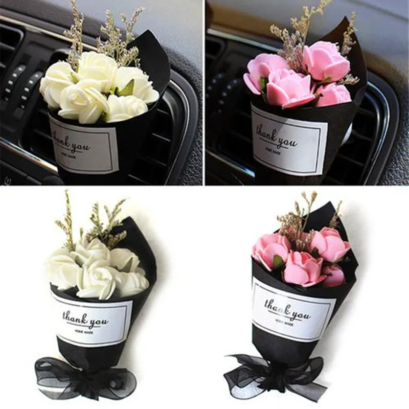 

New Style Car Interior Creative Eternal Flower Air Conditioning Outlet Fragrance Perfume Air Freshener Lovely Ornaments