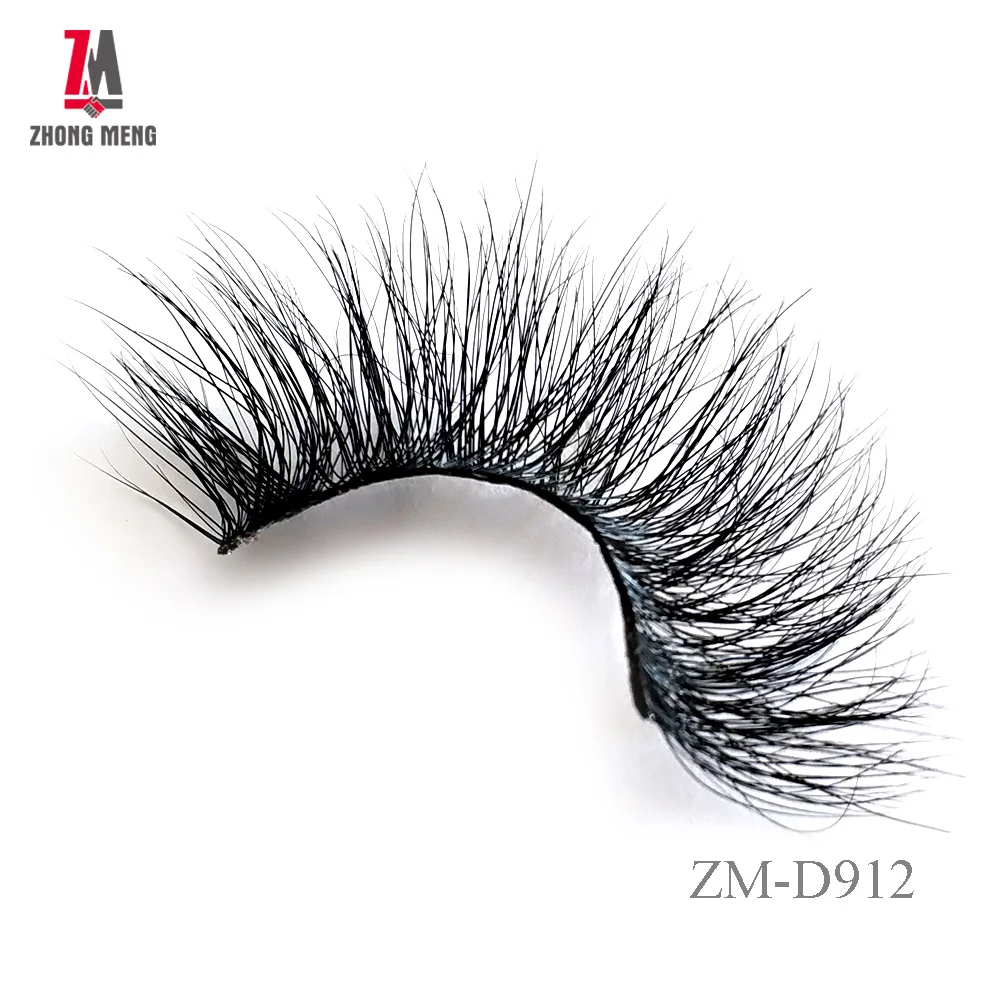 

ZM Eyelashes 3D Mink Lashes Handmade Mink Eyelashes Medium Volume Cruelty Free Mink False Eyelashes Fluffy Upper Lashes D912