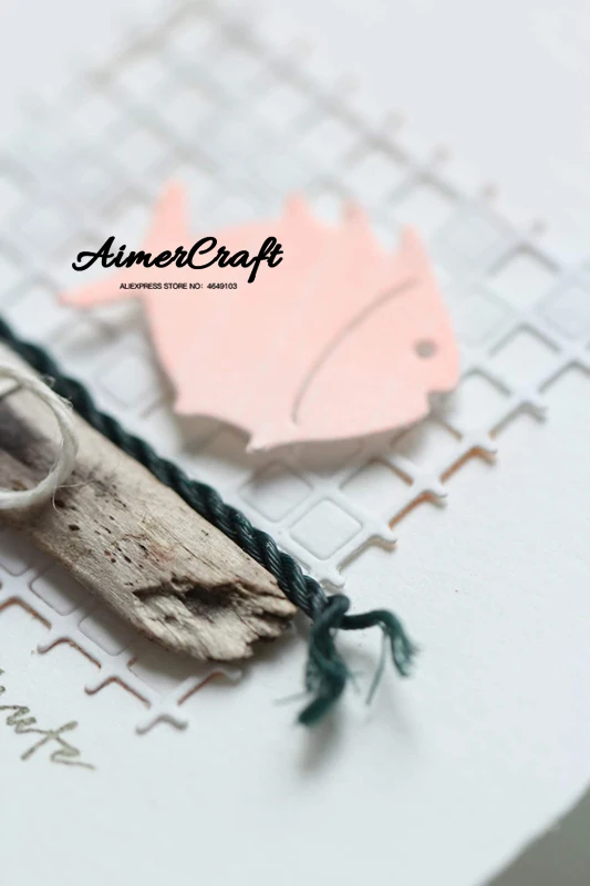 Квадратная сетка для резки металла трафареты DIY скрапбукинга альбом бумажная
