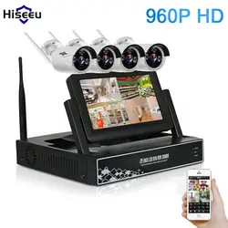 Hiseeu 7 дюймов displayer 4ch 960 P Беспроводной CCTV Системы Беспроводной NVR IP Камера ИК-Пуля Главная безопасности системы комплект видеонаблюдения 39