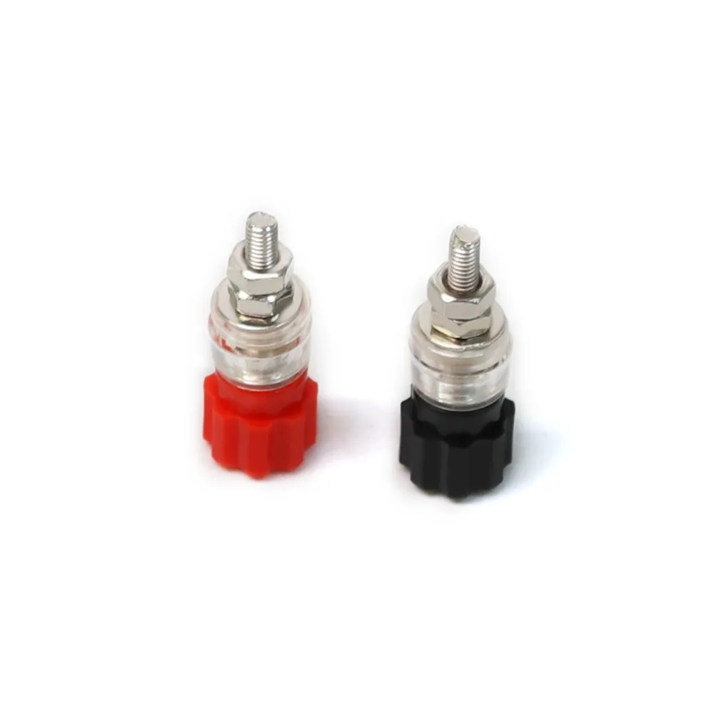 Hot 1Pcs JS-900A 3MM Speaker Amplifier Terminal Binding Post Banana Plug Socket Connector the Line Accessories Black Red | Автомобили и